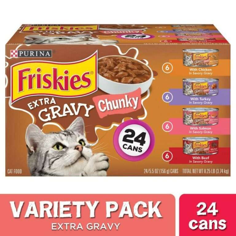 (24 Pack) Friskies Gravy Wet Cat Food Variety Pack, Extra ...