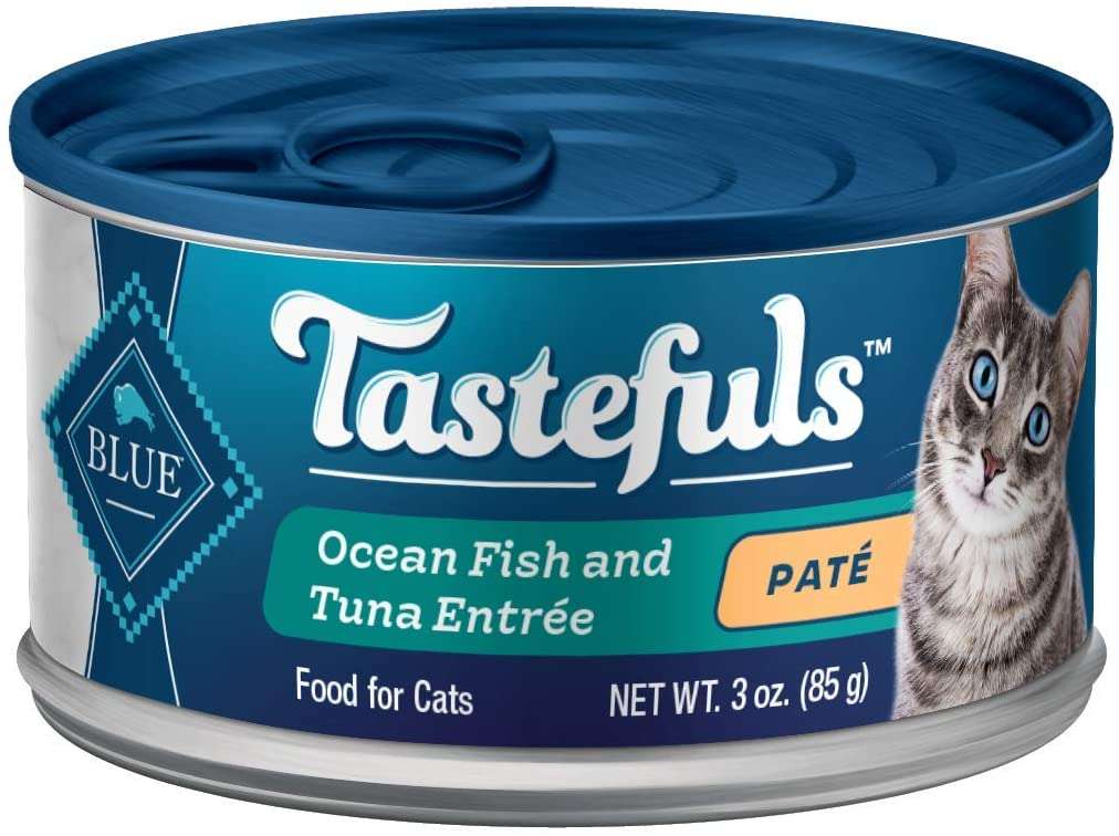 Amazon.com: Blue Buffalo Tastefuls Natural Pate Wet Cat Food, Ocean ...