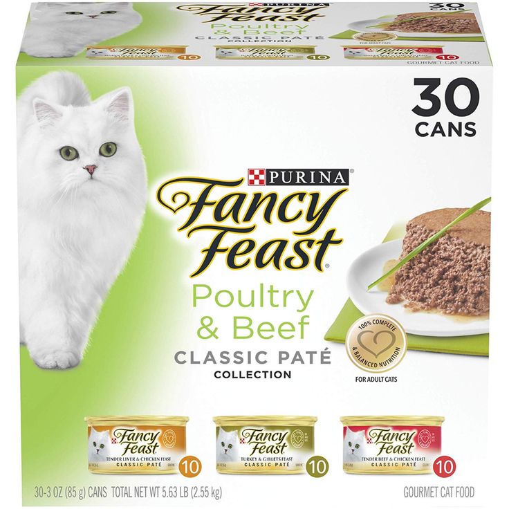 Amazon.com : Purina Fancy Feast Grain Free Pate Wet Cat ...