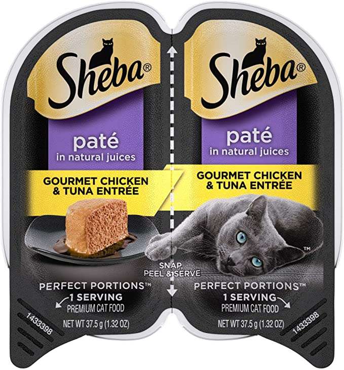 Amazon.com : SHEBA PERFECT PORTIONS Soft Wet Cat Food Paté ...