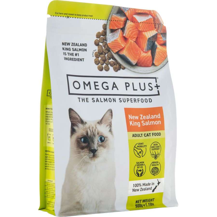 Buy omega plus dry cat food salmon bag 500g online at ...