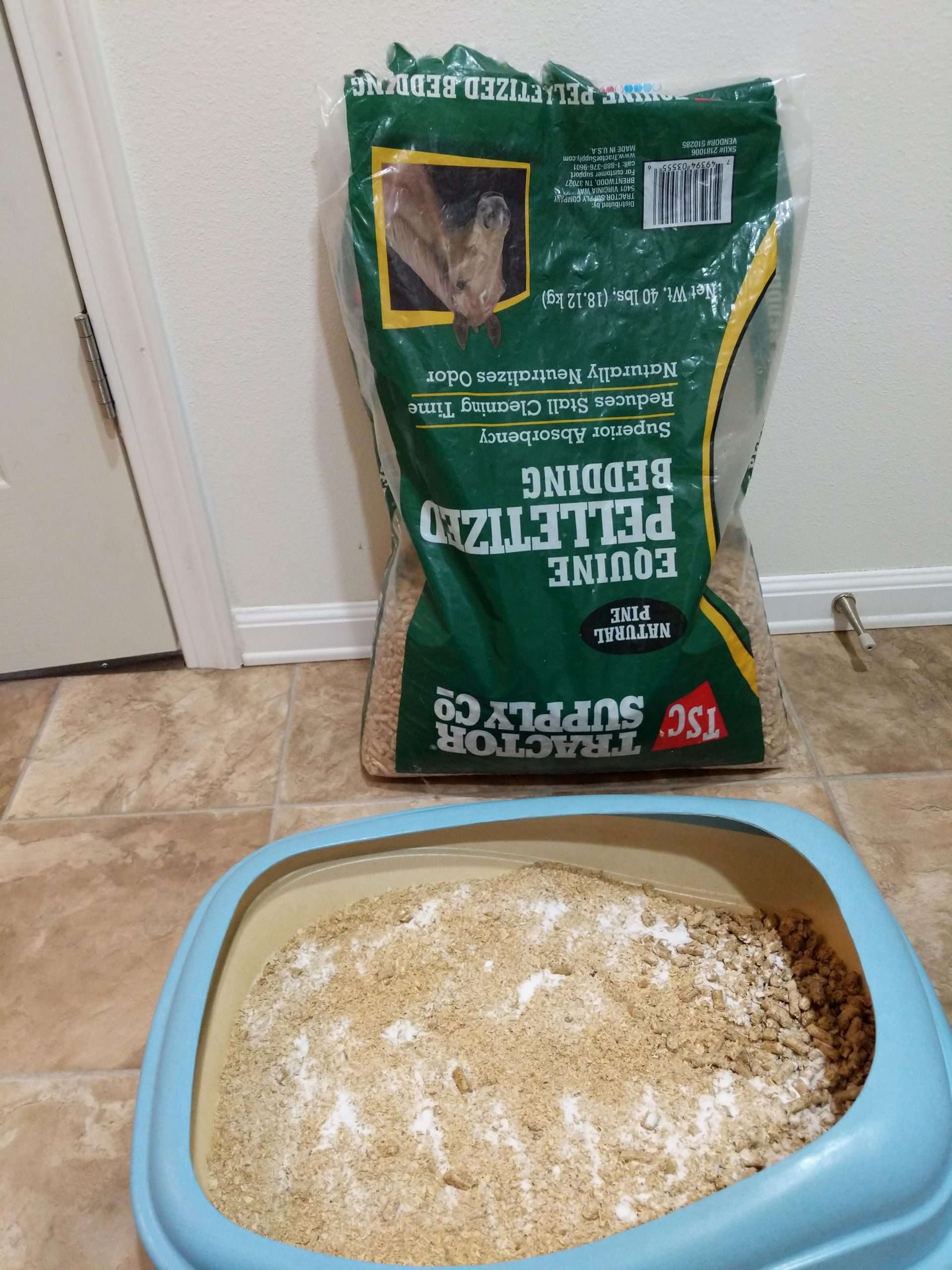 Cat owners! I use horse bedding pellets as litter and ...
