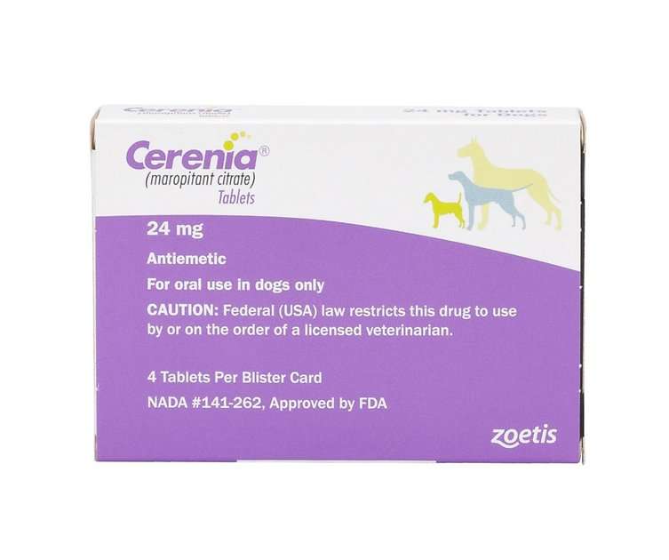 CERENIA (Maropitant Citrate) Tablets for Dogs, 24