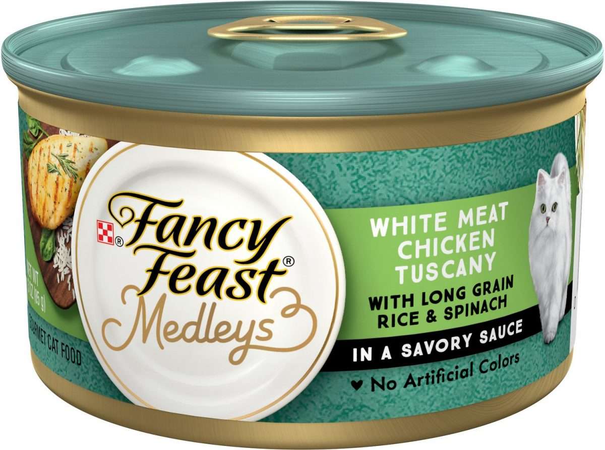 Fancy Feast Elegant Medleys White Meat Chicken Tuscany Canned Cat Food ...