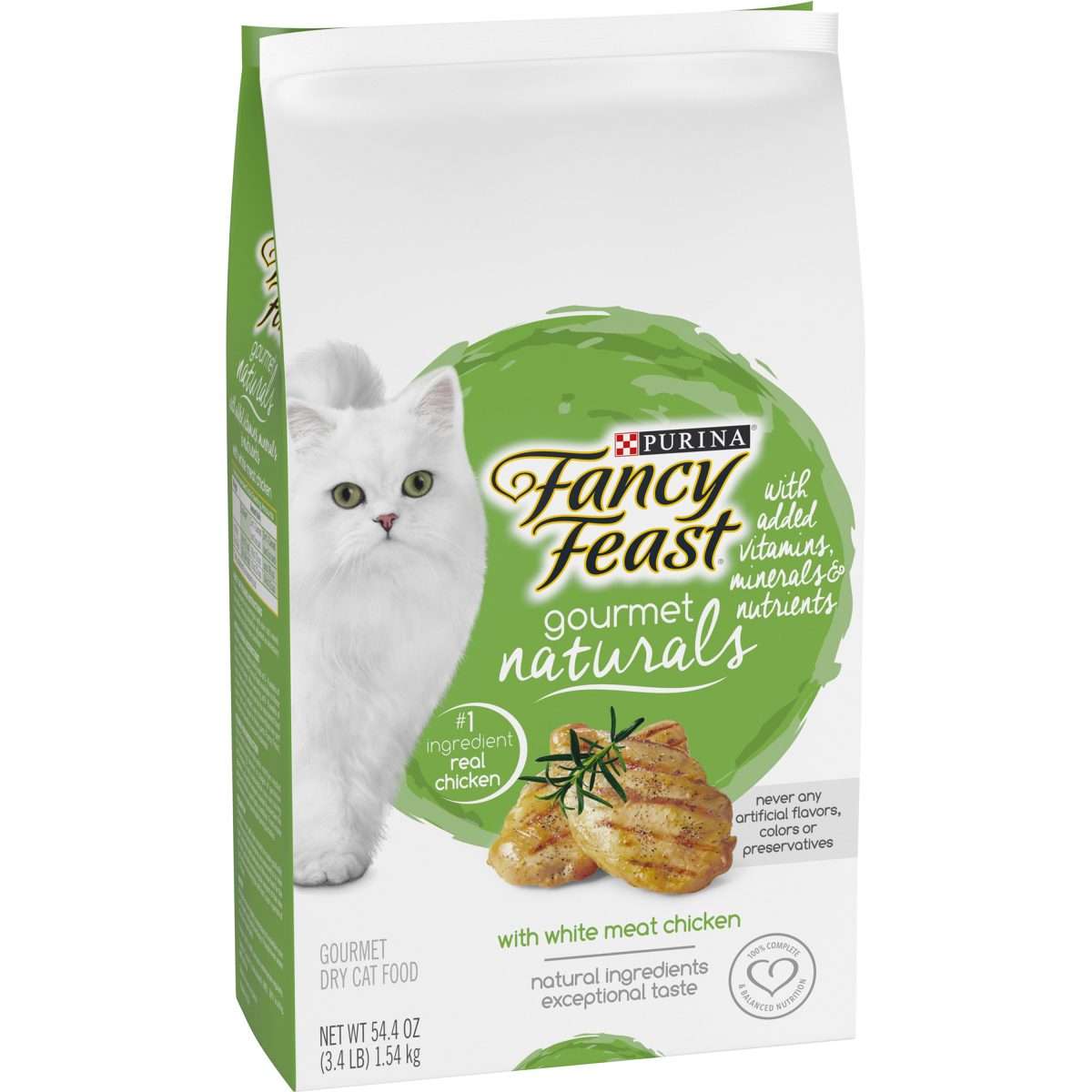 Fancy Feast Gourmet Naturals White Meat Chicken Dry Cat Food » Nekojam ...