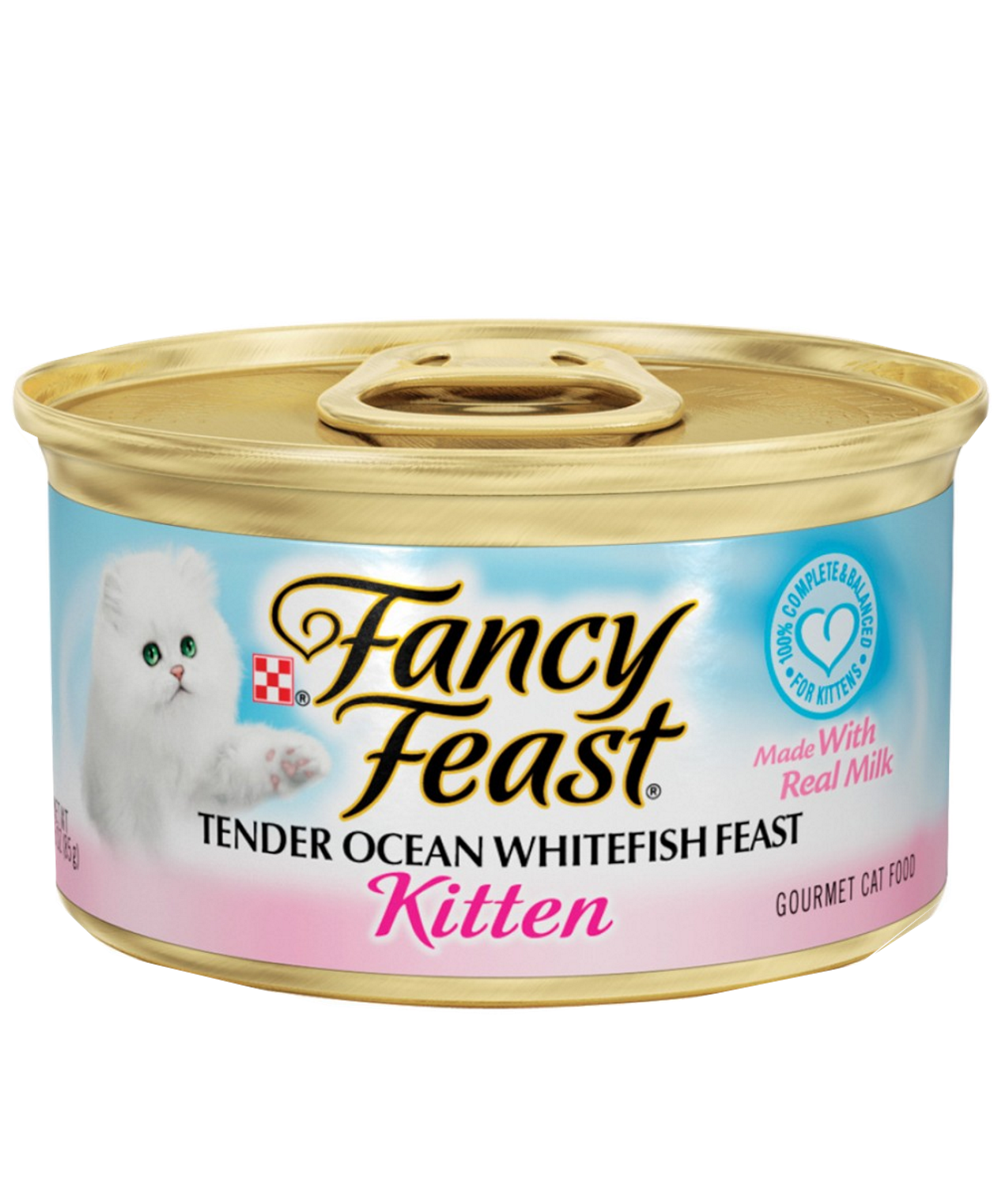 Fancy Feast Kitten Tender Ocean WhiteFish Feast Wet Cat ...