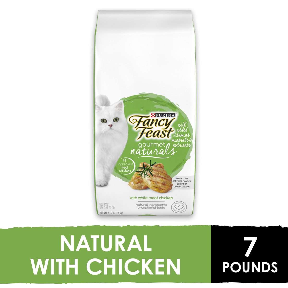 Fancy Feast Natural Dry Cat Food, Gourmet Naturals With White Meat ...