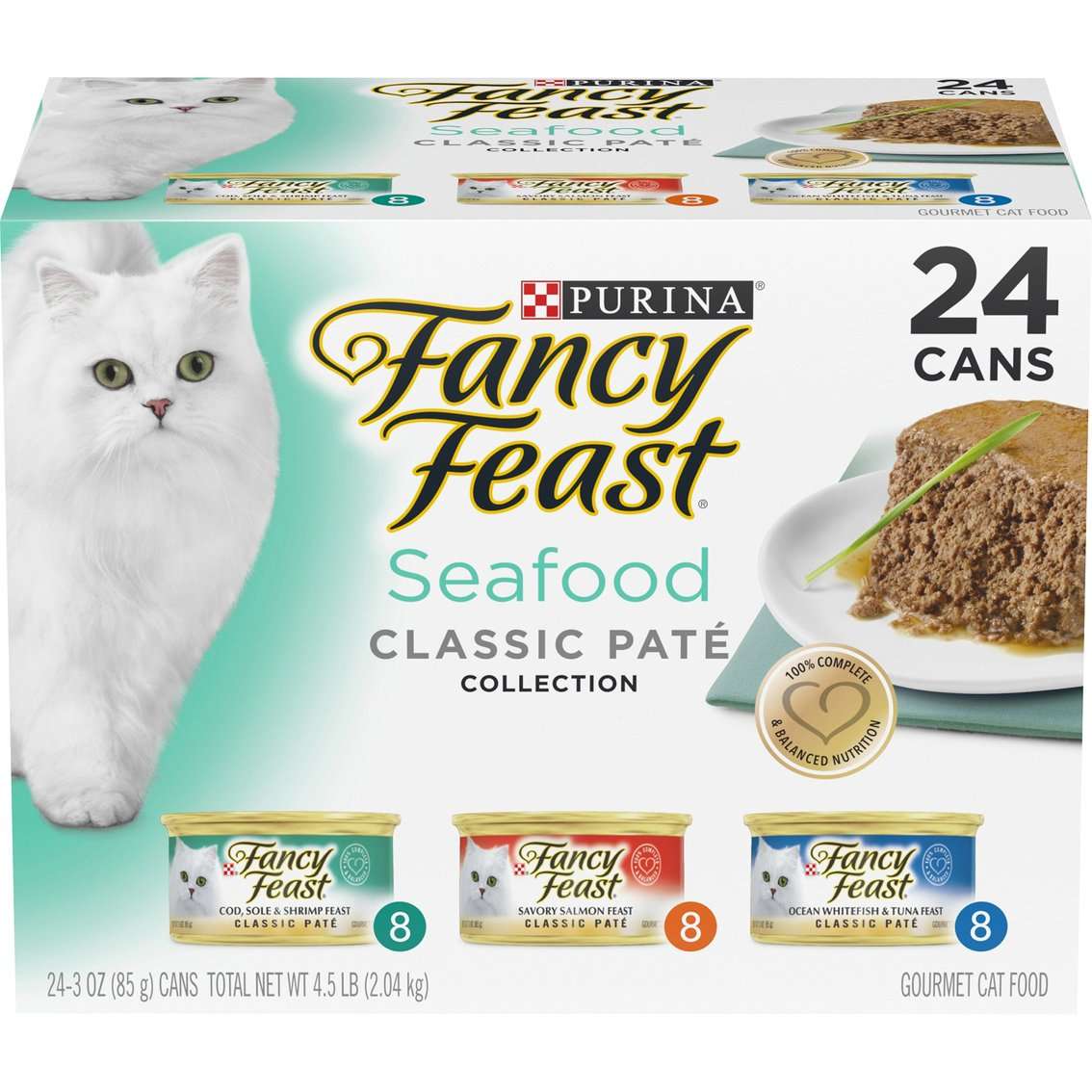 Fancy Feast Seafood Classic Pate Collection Cat Food 24 Pk ...