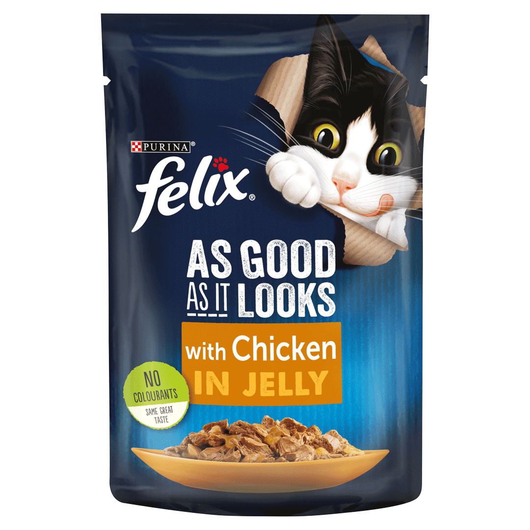 FELIXÂ® As Good As it Looks Chicken in Jelly Wet Cat Food ...