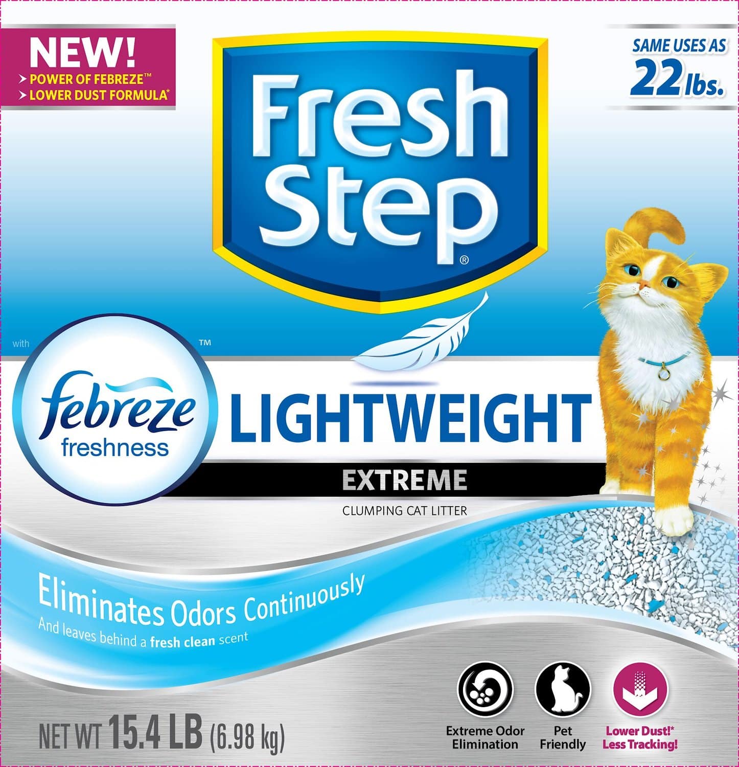 Fresh Step Lightweight Extreme Cat Litter, 15.4