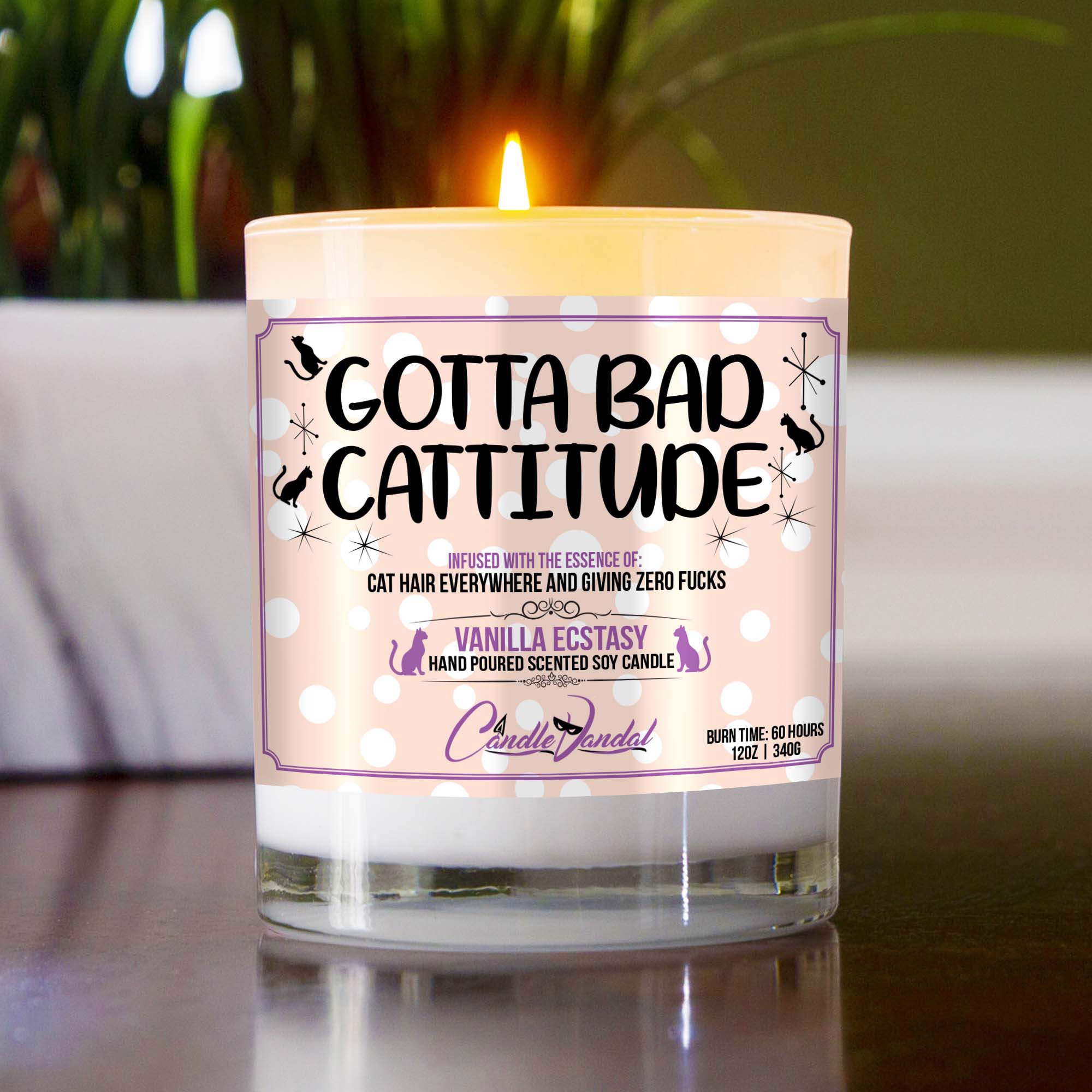 Gotta Bad Cattiitude Candle