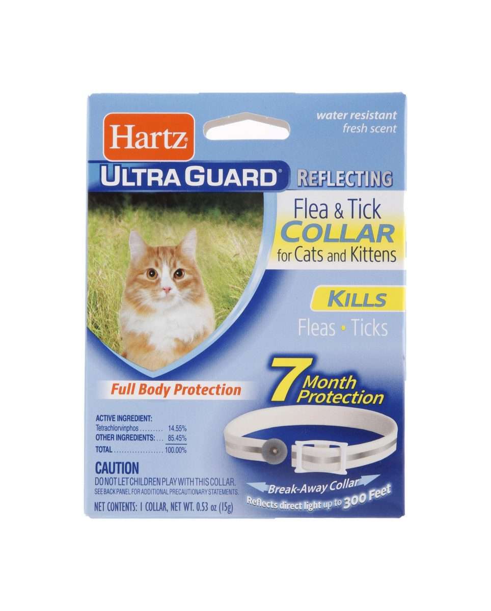 Hartz UltraGuard Reflecting Flea &  Tick Collar for Cats and Kittens, 7 ...