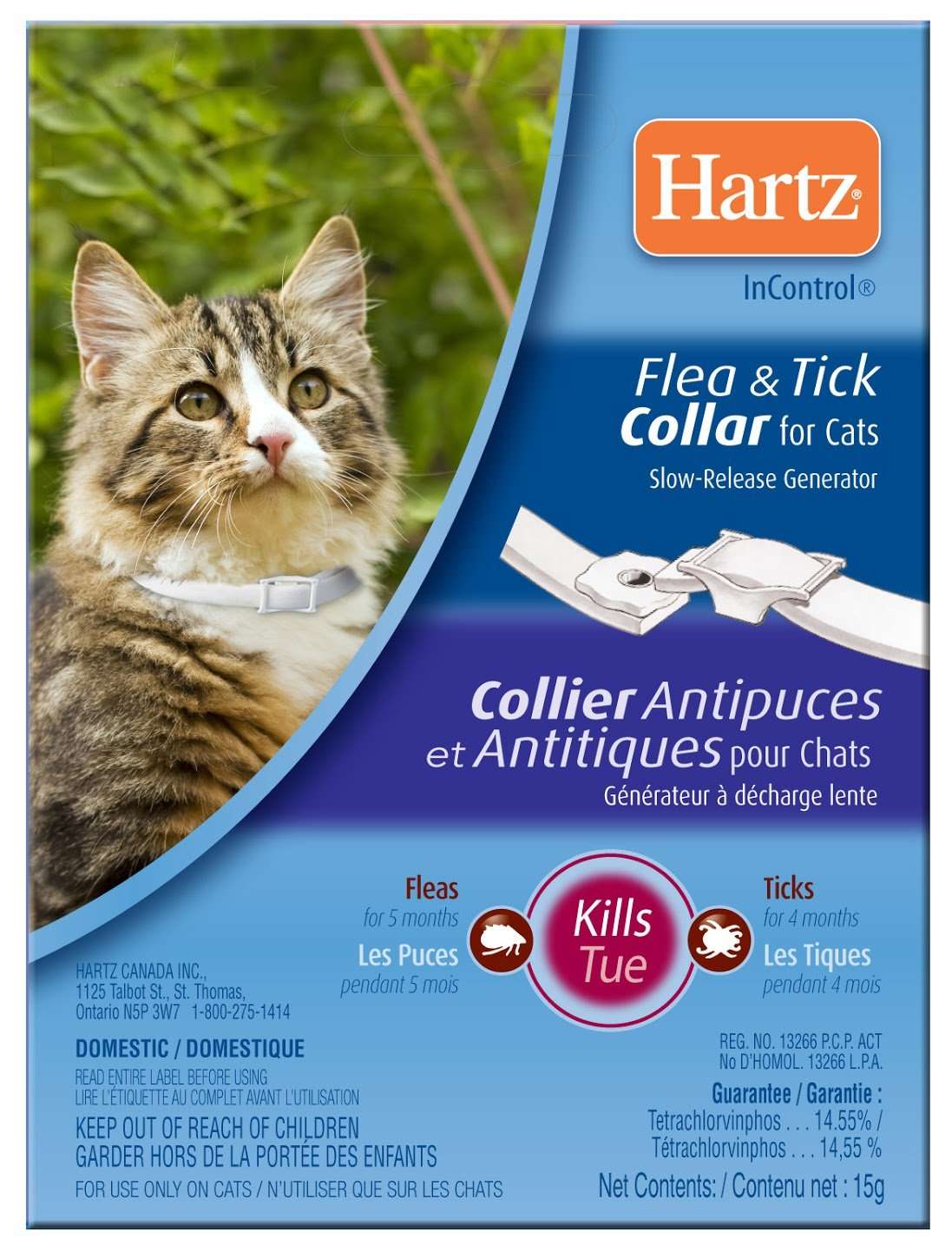 Hartz®InControl Flea &  Tick Collar for Cats Slow