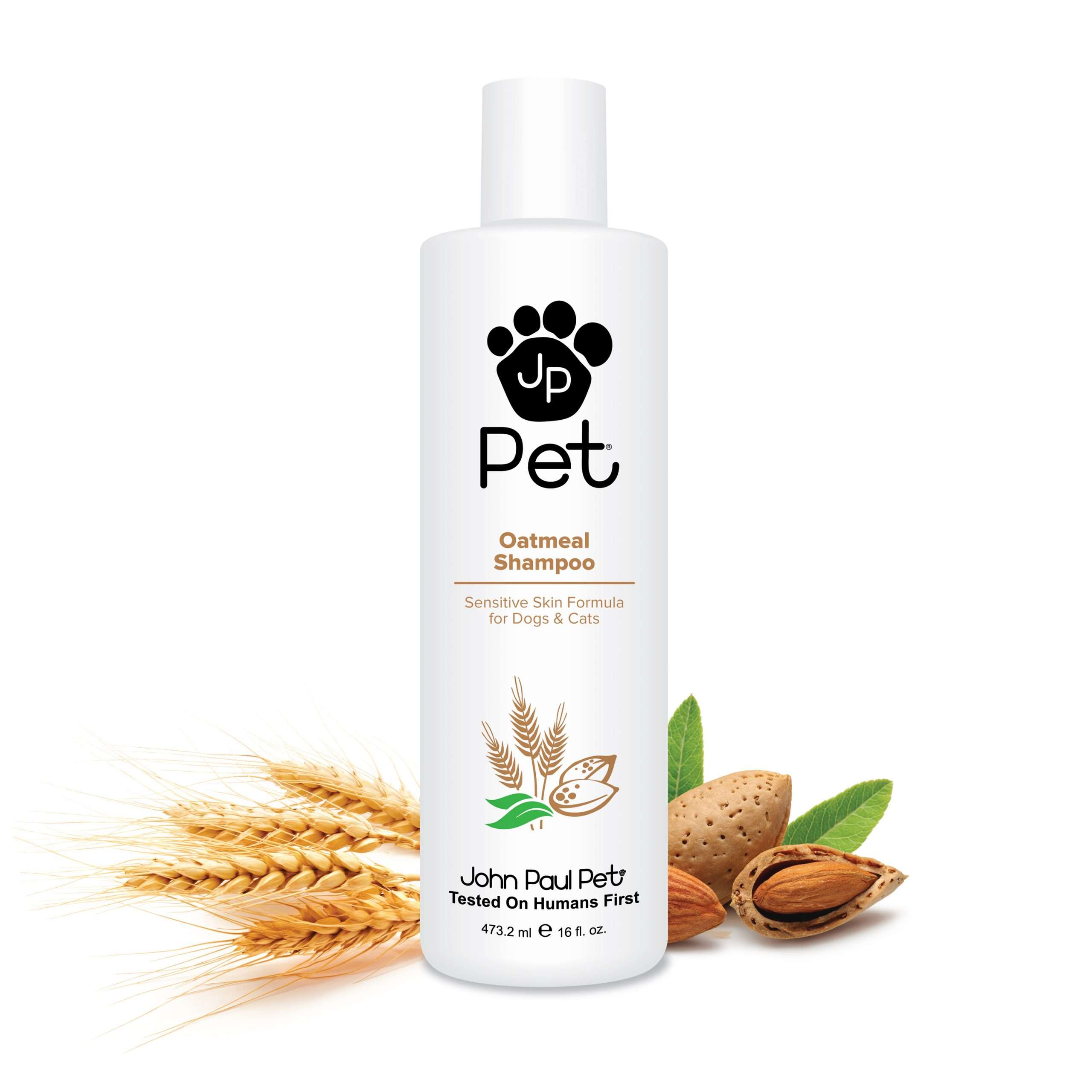 John Paul Pet Oatmeal Shampoo for Dogs and Cats, Sensitive Skin Formula ...