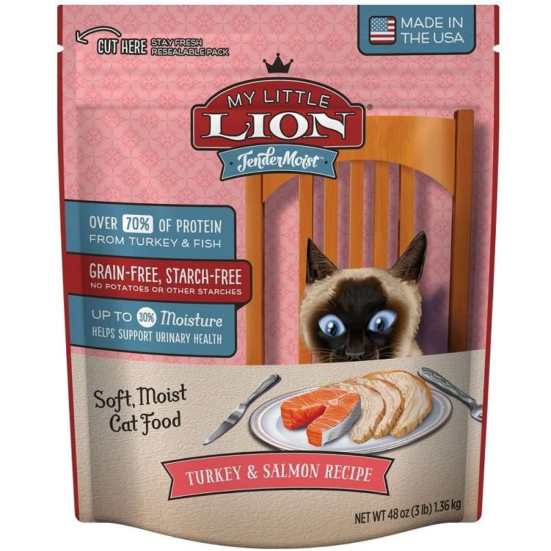 My Little Lion Tender Moist Turkey &  Salmon Recipe Cat ...