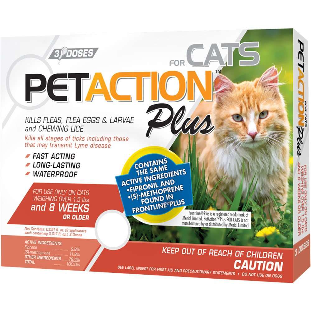 PetAction Plus Flea &  Tick Treatment for Cats