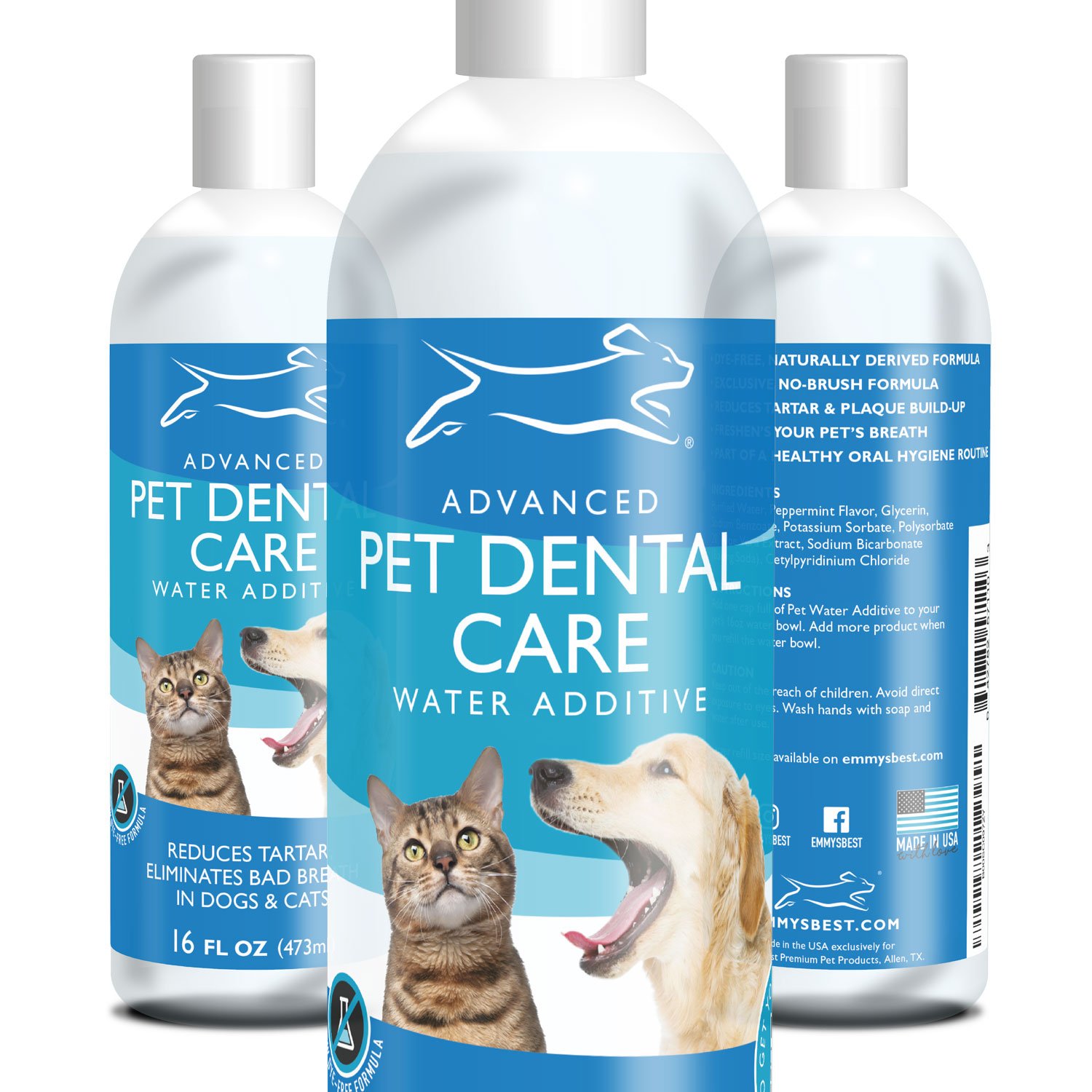 Premium Dog and Cat Breath Freshener Advanced Pet Dental ...