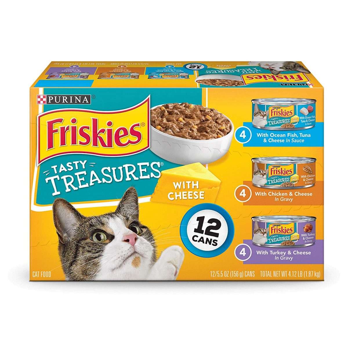 Purina Friskies Tasty Treasures Adult Wet Cat Food Variety Pack $6.13 ...