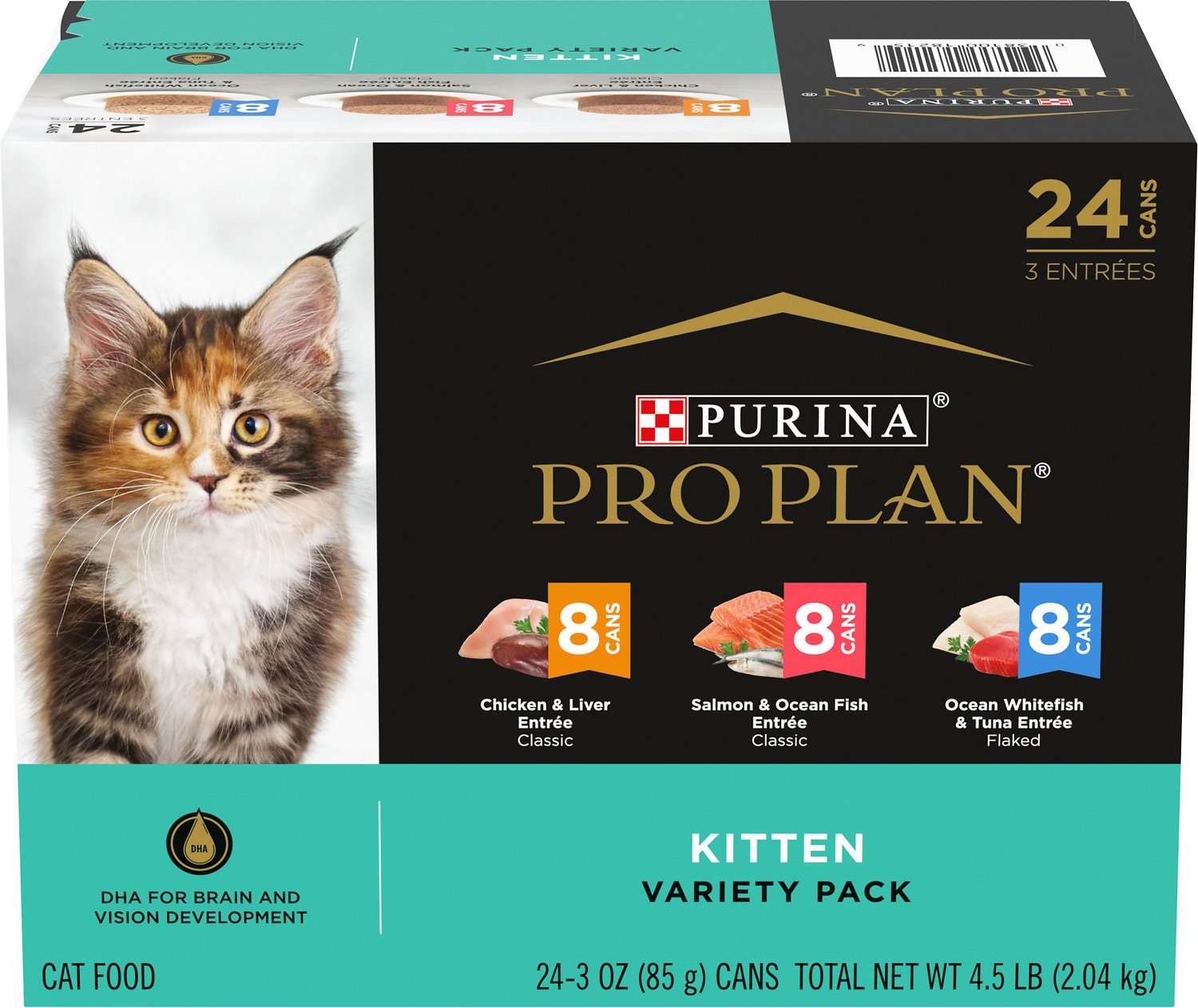 PURINA PRO PLAN FOCUS Kitten Favorites Wet Kitten Food Variety Pack, 3 ...