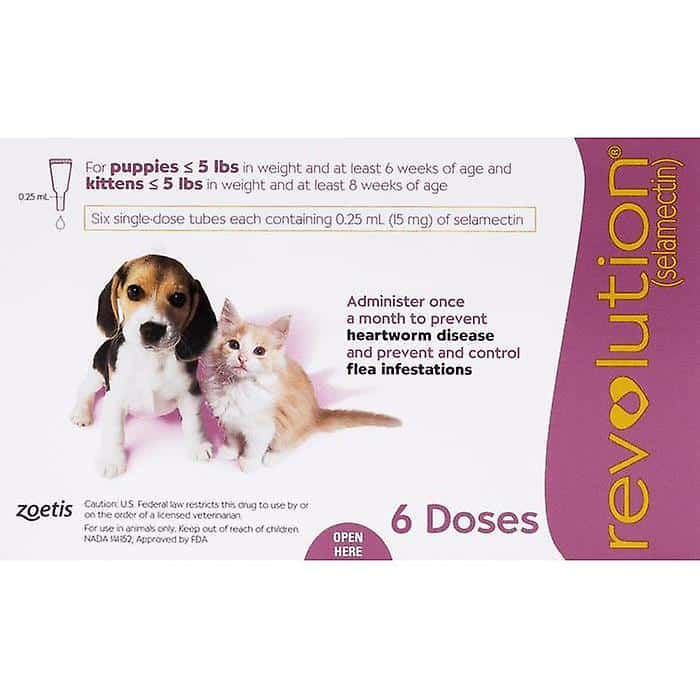 Revolution For Kittens and Puppies under 2.5kg (5lbs)