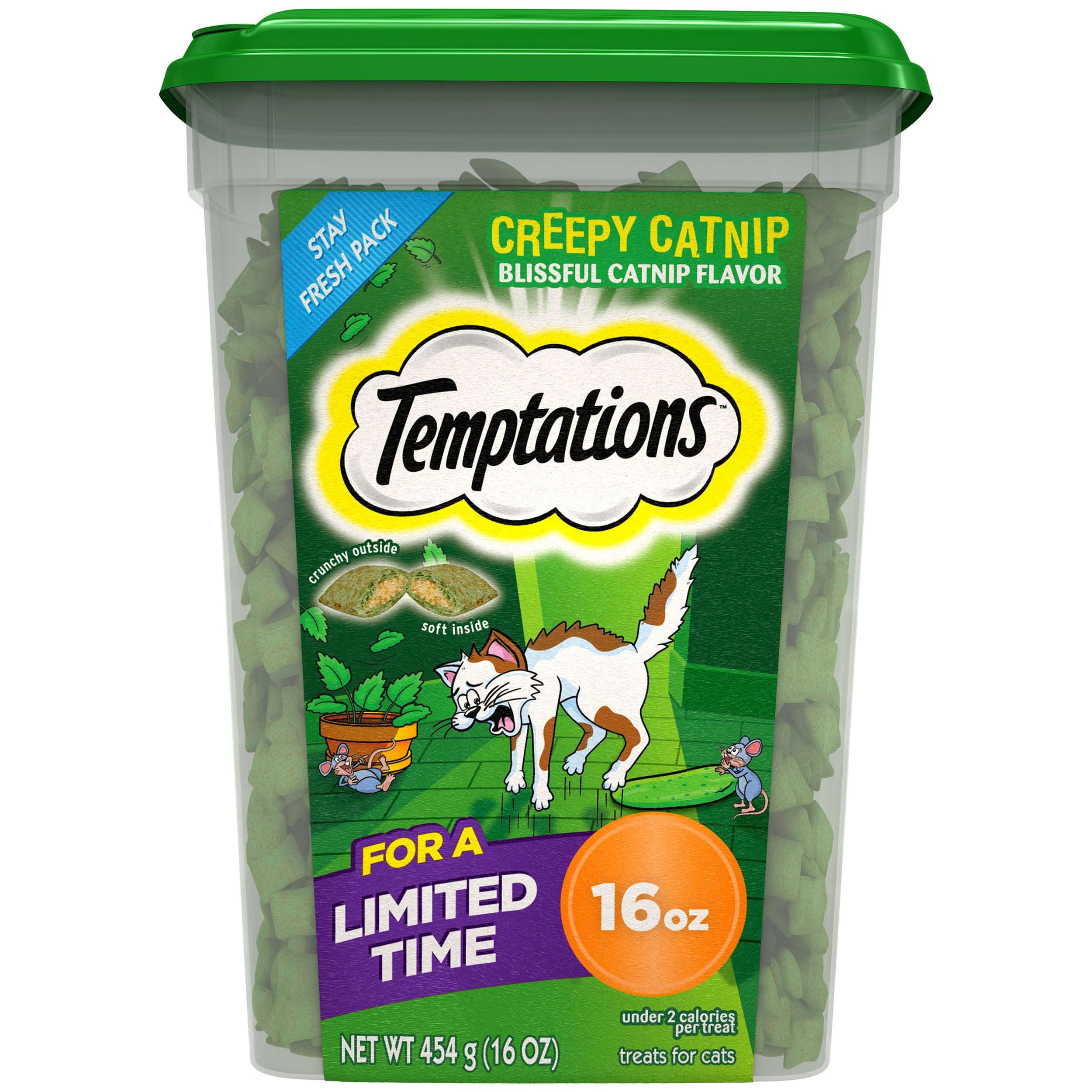 TEMPTATIONS Classic, Crunchy and Soft Cat Treats, Creepy ...