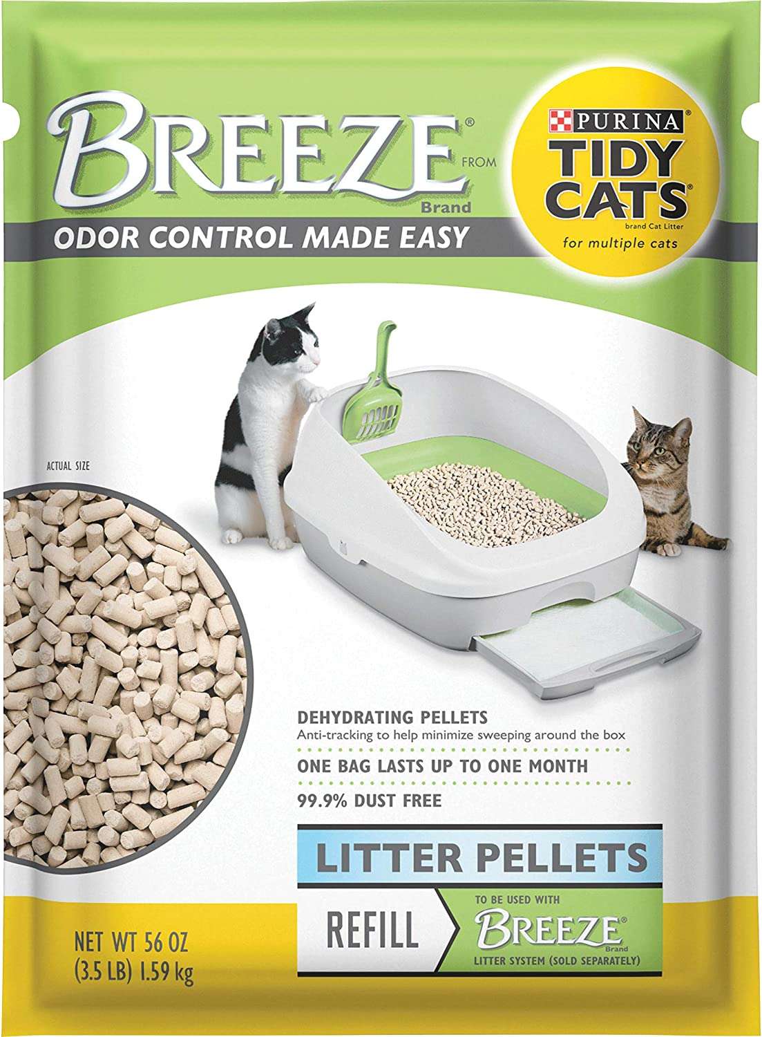 Tidy Cats Breeze Litter Pellet Refill, 3.5