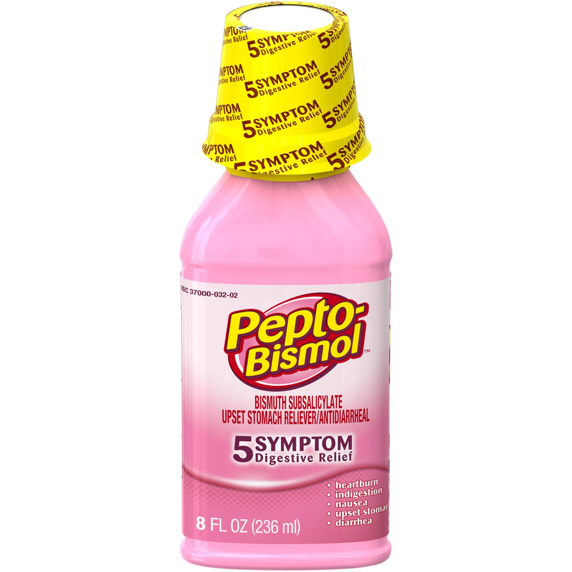 What dosage of Pepto
