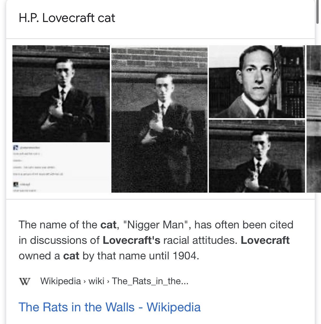 Whats The Name Of Hp Lovecrafts Cat