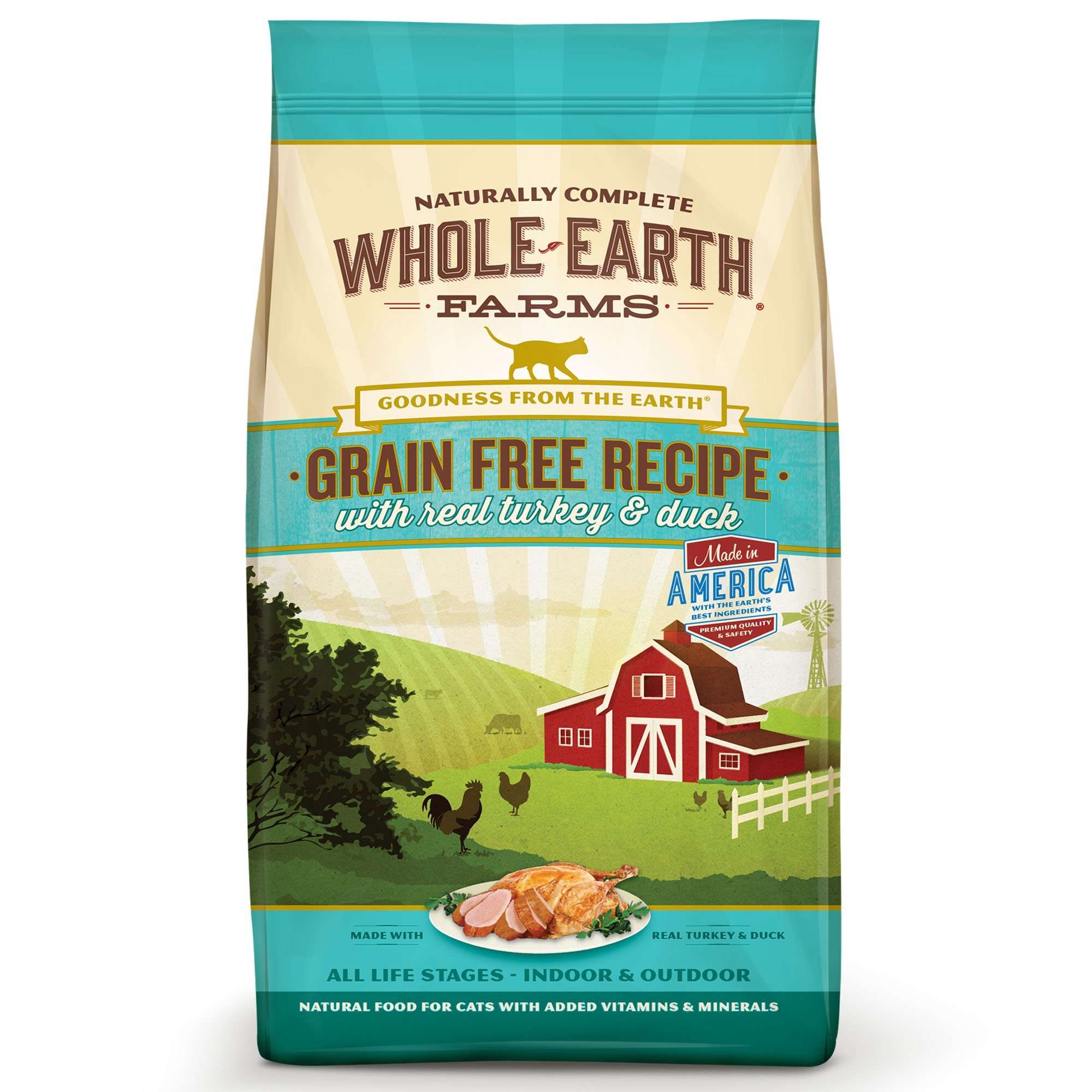 Whole Earth Farms Grain Free Real Turkey &  Duck Cat Food ...